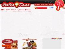 Tablet Screenshot of gustospizzas.com